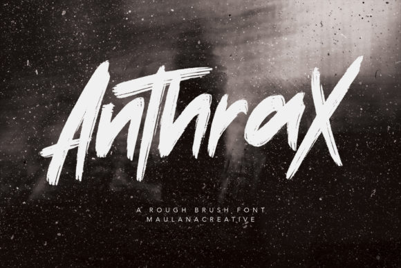 Anthrax Font: A Bold Brush Pen Typeface for Handmade Projects