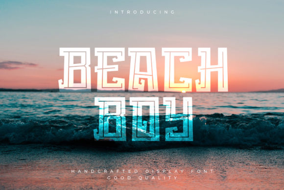 Beach Boy Font: A Bold Display Typeface for Creative Projects