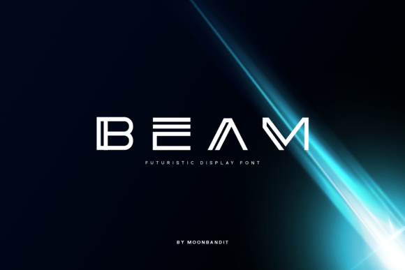 Beam: The Futuristic Display Font for Creative Crafters