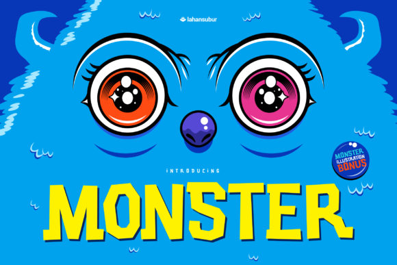 Blue Monster: A Joyful Display Font for Editorial Projects