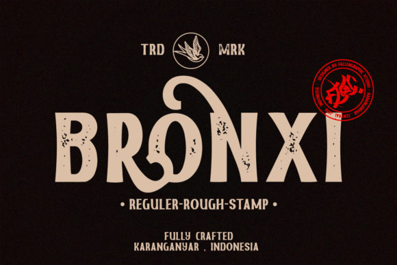 Bronxi Typeface: A Bold and Authentic Display Font for Creative Branding