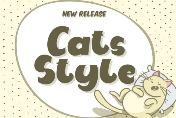 Cats Style: A Cute and Chunky Display Font for Web Design