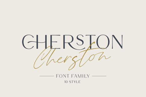 Cherston: A Premium Display Font for Creative Product Makers