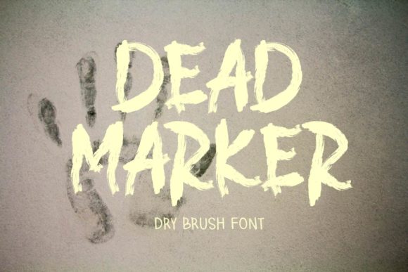 Dead Marker: A Unique Quirky Display Font for Creative Projects