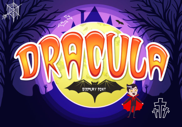 Dracula Font: A Bold Display Typeface for Creepy-Creative Crafters