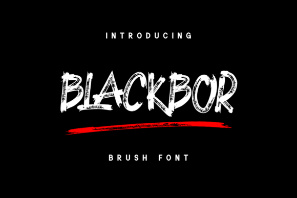 Exploring Blackbor: A Bold Brush-Pen Display Font