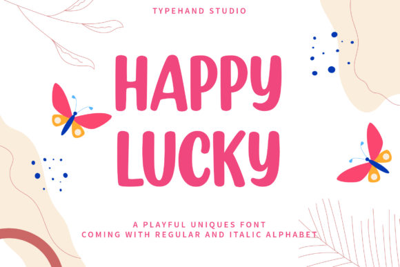 Happy Lucky: A Joyful Display Font for Editorial Design