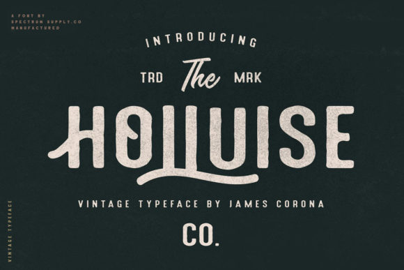 Holluise Font: The Vintage Favorite for Handmade Product Design