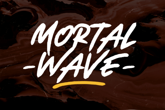 Mortal Wave: A Display Font with a Gentle Handwritten Heart
