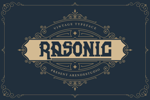 Rasonic Font for a Consistent Vintage Business Brand