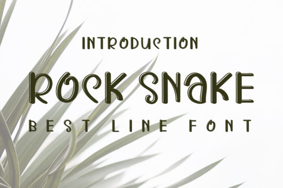 Rock Snake Font: A Joyful Display Typeface for Editorial Design