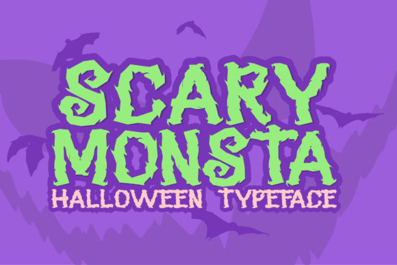Scary Monsta: A Commercial Font for Spooky Craft Designs