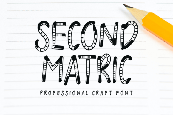 Second Matric: The Enchanting Display Font for Your Creative Projects