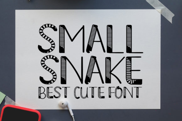 Small Snake: A Cute and Quirky Display Font for Branding Projects