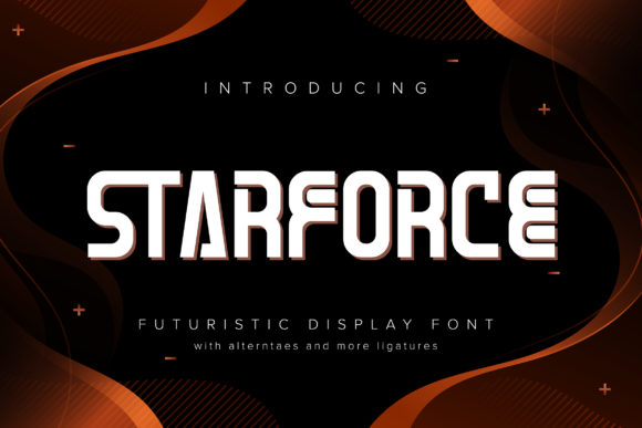 Starforce: A Futuristic Display Font for Crafters and Makers