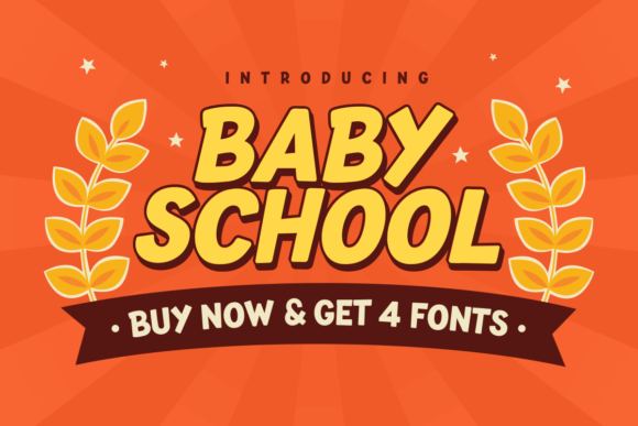 The Baby School Font for Creative Projects