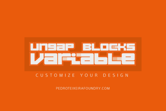 Ungap Blocks Variable: A Modern Display Font for Digital Design