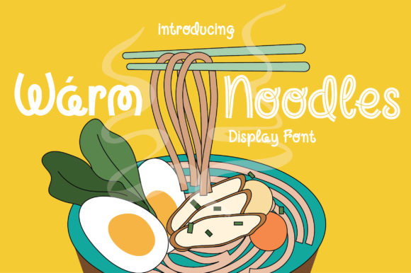 Warm Noodles: The Playful Display Font for Creative Projects