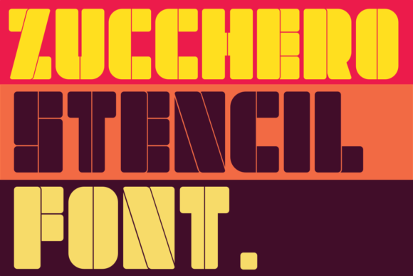 Zucchero Stencil: An Urban Display Font for Digital Design